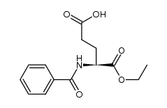 N-苯甲酰-L-谷氨酸-1-乙酯 结构式