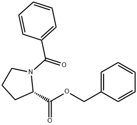 1-苯甲酰基-L-脯氨酸苄酯 结构式