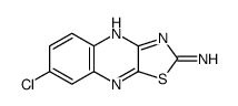 7-氯噻唑并[4,5-b]喹喔啉-2-胺 结构式