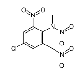 4-氯-N-甲基-N,2,6-三硝基苯胺 结构式