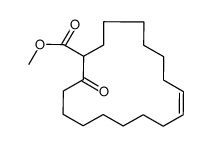 8-Cycloheptadecene-1-carboxylic acid, 17-oxo-, methyl ester, (8Z)- 结构式