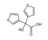 2-羟基-2,2-二(噻吩-3-基)乙酸 结构式