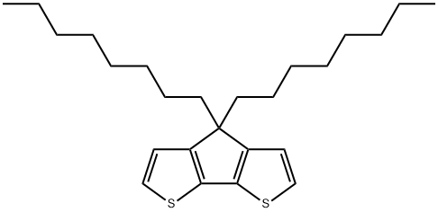 4,4-二辛基-4H-环戊并[2,1-b:3,4-b']二噻吩 结构式