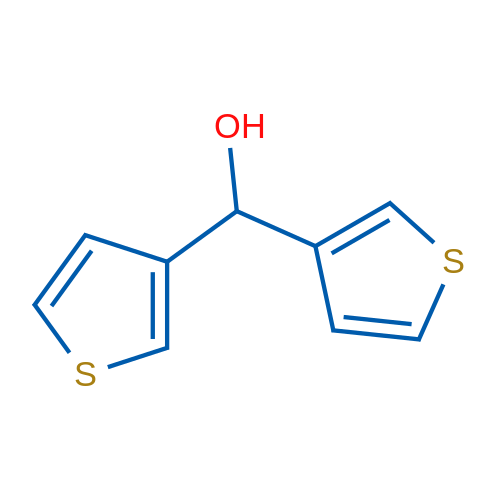 二(噻吩-3-基)甲醇 结构式