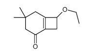 7-乙氧基-4,4-二甲基双环[4.2.0]辛-1(6)-烯-2-酮 结构式