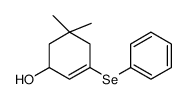 5,5-二甲基-3-(苯基硒基)-2-环己烯-1-醇 结构式