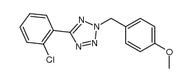 5-(2-氯苯基)-2-(4-甲氧基苄基)-2H-四氮唑 结构式