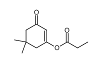 2-Cyclohexen-1-one, 5,5-dimethyl-3-(1-oxopropoxy)- 结构式