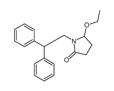 1-(2,2-二苯乙基)-5-乙氧基吡咯烷-2-酮 结构式