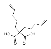 2,2-二(4-戊烯-1-基)丙二酸 结构式