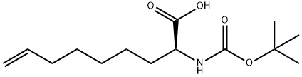 (S)-2-((叔-丁氧羰基)氨基)壬-8-烯酸 结构式
