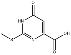 6-羟基-2-(甲硫基)-4-嘧啶羧酸 结构式