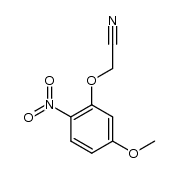 2-(5-甲氧基-2-硝基苯氧基)乙腈 结构式