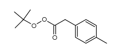 4-甲基苯过氧乙酸叔丁酯 结构式