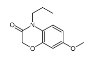 7-甲氧基-4-丙基-2H-1,4-苯并恶嗪-3(4H)-酮 结构式