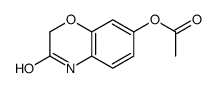 2H-1,4-Benzoxazin-3(4H)-one, 7-(acetyloxy)- 结构式