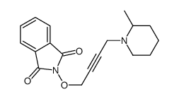 1H-Isoindole-1,3(2H)-dione, 2-((4-(2-methyl-1-piperidinyl)-2-butynyl)o xy)- 结构式