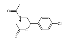 N-[2-(乙酰氧基)-2-(4-氯苯基)乙基]乙酰胺-(S)- 结构式
