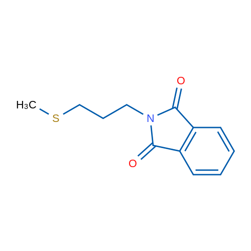 2-(3-(甲硫基)丙基)异吲哚啉-1,3-二酮 结构式