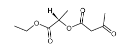 (S)-1-乙氧基-1-氧亚基丙烷-2-基 3-氧亚基丁酯 结构式
