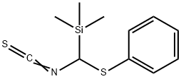 Benzene, [[isothiocyanato(trimethylsilyl)methyl]thio]- 结构式