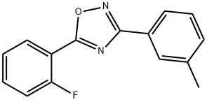 5-(2-氟苯基)-3-(间甲苯基)-1,2,4-噁二唑 结构式