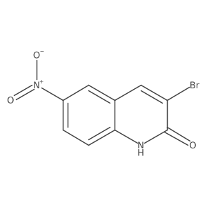 3-溴-6-硝基-2(1H)-喹啉酮 结构式