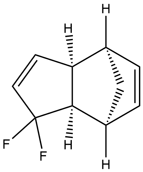 4,7-亚甲基-1H-茚,1,1-二氟-3a,4,7,7a-四氢-,(3aα,4α,7α,7aα)- 结构式