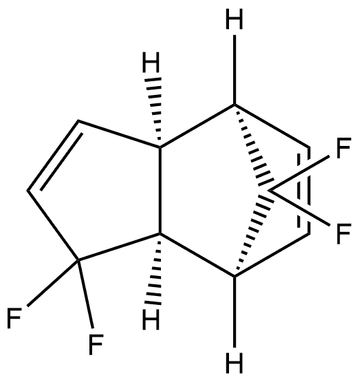 1,1,8,8-四氟-3a,4,7,7a-四氢-4,7-亚甲基-1H-茚, (3aα,4α,7α,7aα)- 结构式