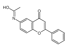 N-(4-氧代-2-苯基-4H-1-苯并吡喃-6-基)乙酰胺 结构式