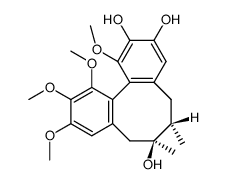 Dibenzo[a,c]cyclooctene-2,3,7-triol, 5,6,7,8-tetrahydro-1,10,11,12-tetramethoxy-6,7-dimethyl-, stereoisomer (9CI) 结构式