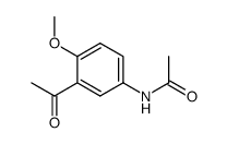 N-(3-乙酰基-4-甲氧基苯基)乙酰胺 结构式