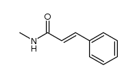 (E)-N-甲基-3-苯基丙烯酰胺 结构式