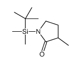1-(叔丁基二甲基甲硅烷基)-3-甲基吡咯烷-2-酮 结构式