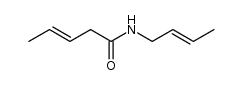 3-Pentenamide, N-2-buten-1-yl- 结构式