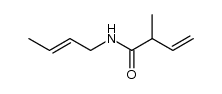 3-Butenamide, N-2-buten-1-yl-2-methyl- 结构式