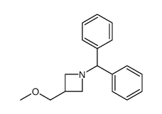 1-二苯甲基-3-(甲氧基甲基)氮杂环丁烷 结构式