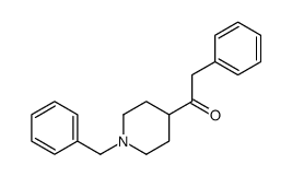 2-苯基-1-[1-(苯基甲基)-4-哌啶基]乙酮 结构式
