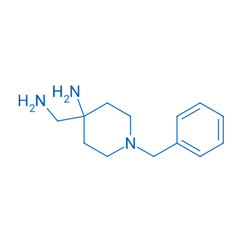 4-氨基-1-苄基-4-哌啶甲胺 结构式