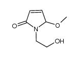 1-(2-羟乙基)-5-甲氧基-1,5-二氢-2H-吡咯-2-酮 结构式