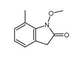 1,3-二氢-1-甲氧基-7-甲基-2H-吲哚-2-酮 结构式