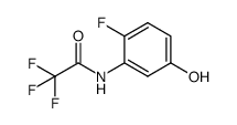 2,2,2-三氟-N-(2-氟-5-羟基苯基)乙酰胺 结构式