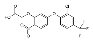 2-[5-[2-氯-4-(三氟甲基)苯氧基]-2-硝基苯氧基]乙酸 结构式