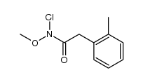 N-氯-N-甲氧基-2-甲基苯乙酰胺 结构式