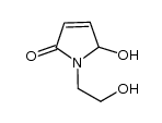 1,5-二氢-5-羟基-1-(2-羟乙基)-2H-吡咯-2-酮 结构式