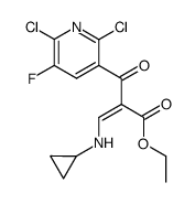 3-Pyridinepropanoic acid, 2,6-dichloro-α-[(cyclopropylamino)methylene]-5-fluoro-β-oxo-, ethyl ester 结构式