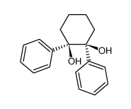 1,2-二苯基环己烷-1,2-二醇（顺式） 结构式