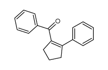 苯基(2-苯基-1-环戊烯-1-基)甲酮 结构式