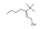 2-Hepten-1-ol, 3-(trimethylsilyl)-, (2Z)- 结构式