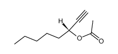 (3R)-1-辛炔-3-醇-3-乙酸酯 结构式
